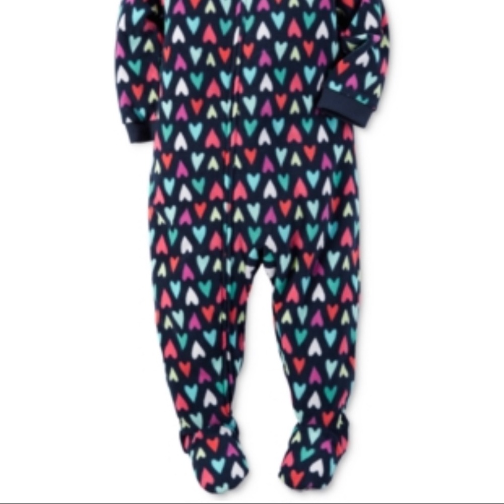 Carters girls one piece fleece sleeper. Brand new.